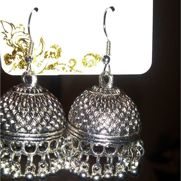 Silver BoHo earrings - Picture 1 of 4